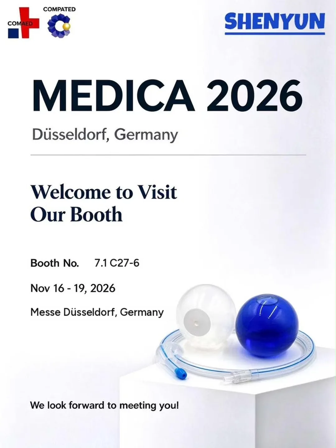 Meet SHENYUN at MEDICA 2026, Hall 7.1, Booth C27-6